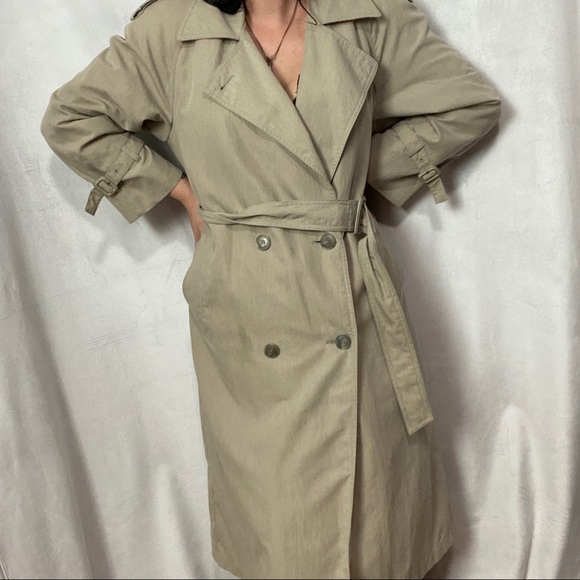 VNTG LONDON FOG INSULATED ANKLE LENGTH TRECH COA - Picture 6 of 9